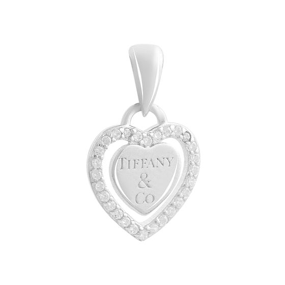 Срібна підвіска з фіанітами