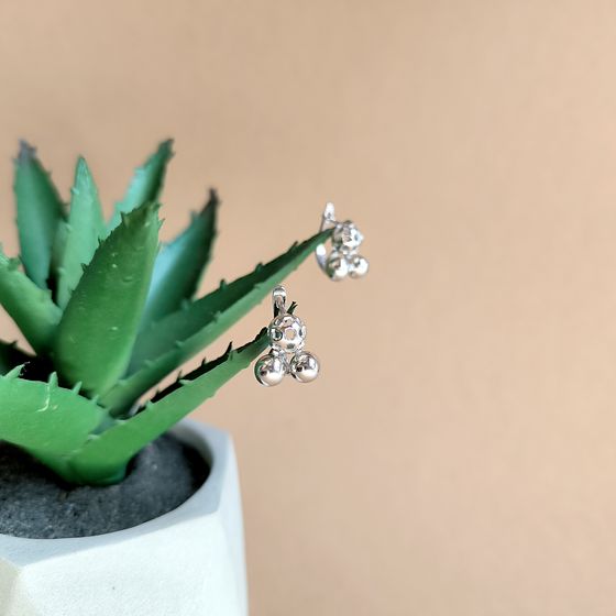 Срібні сережки без каменів