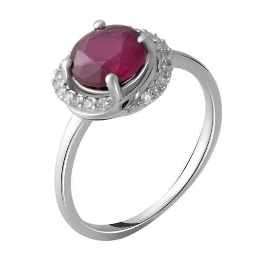 Серебряное кольцо с рубином 2.158ct