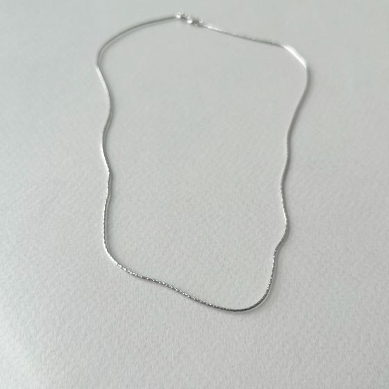 Серебряная цепочка без камней