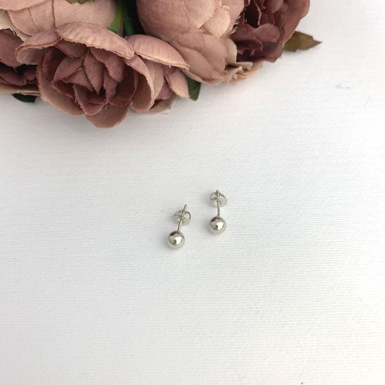 Silver earrings without stones
