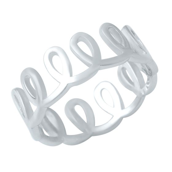 Silver ring without stones