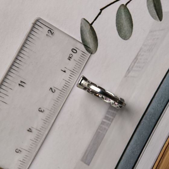 Silver Ring with Fianites