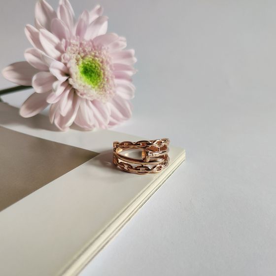 A gold ring without stones