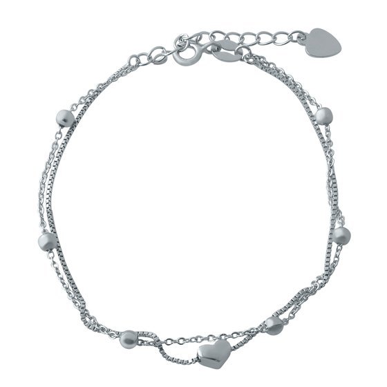 Silver bracelet without stones