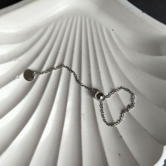 Silver ring without stones