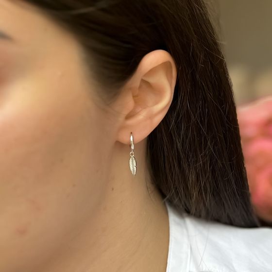 Серебряные серьги без камней