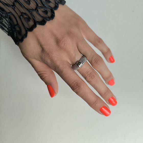 Silver ring without stones