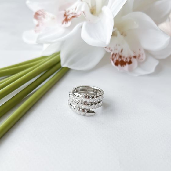 Silver Ring with Fianites