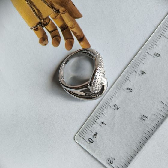 Silver Ring with Fianites