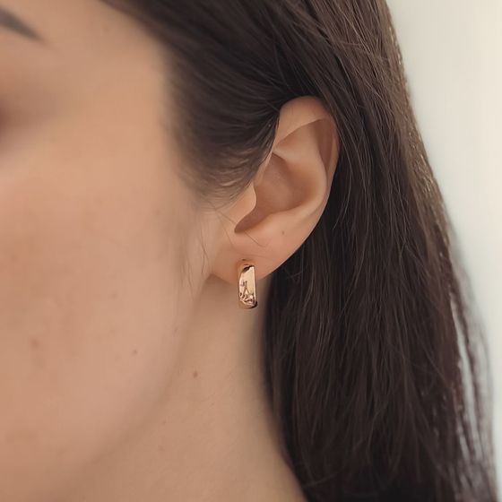 Золотые серьги без камней