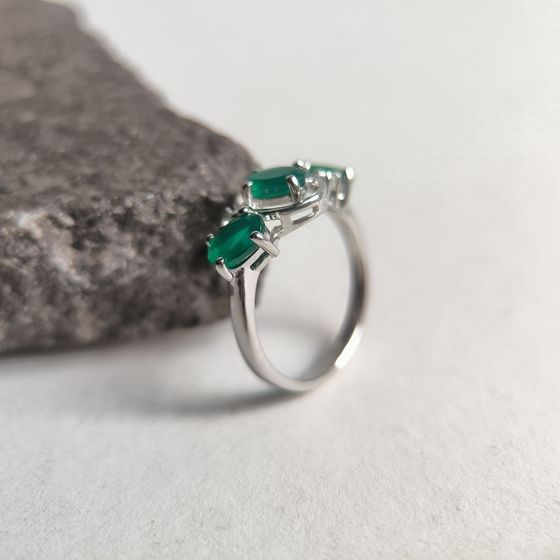 Срібна каблучка з агатом 1.388ct