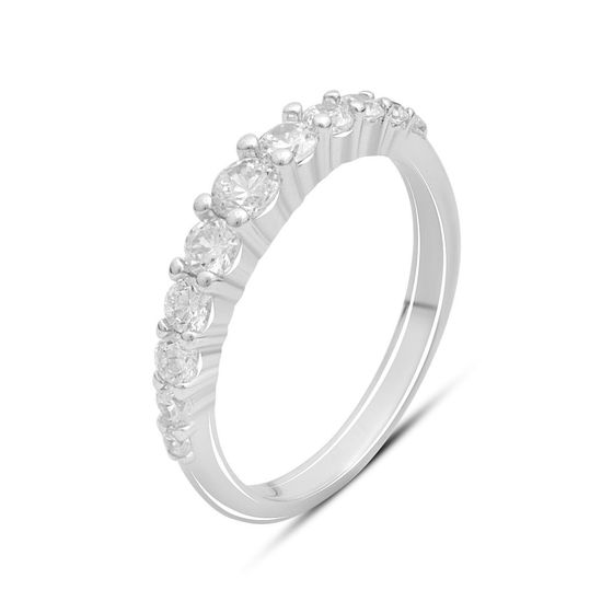 Silver Ring with Fianites