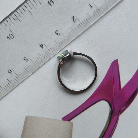 Срібна каблучка з містик топазом 0.613ct