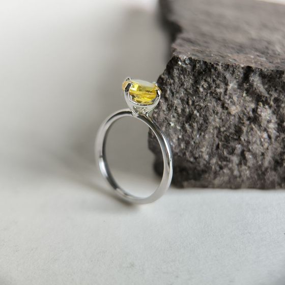 Срібна каблучка з цитрином nano 1.498ct