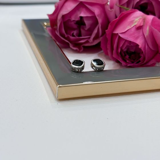 Срібні сережки з фіанітами