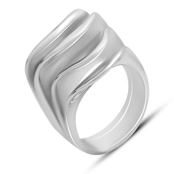 Silver ring without stones