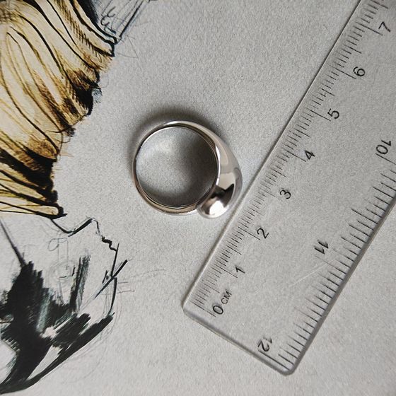 Silver ring without stones