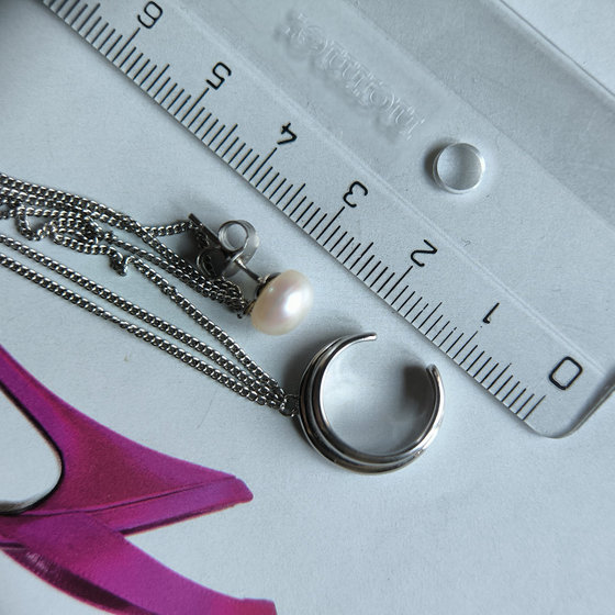 Silver Earrings with Pearls