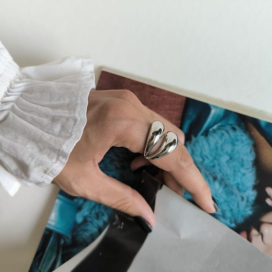 Silver ring without stones