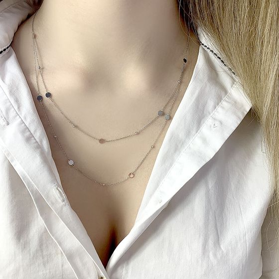 Золотое колье без камней