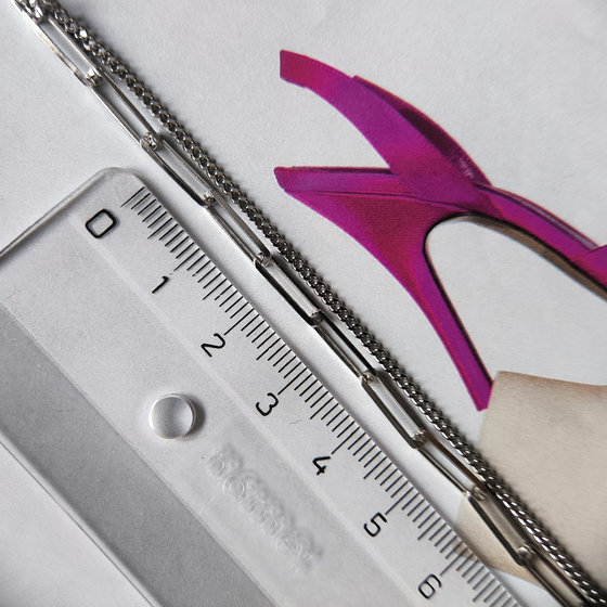 Silver bracelet without stones