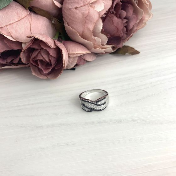 Silver Ring with Fianites