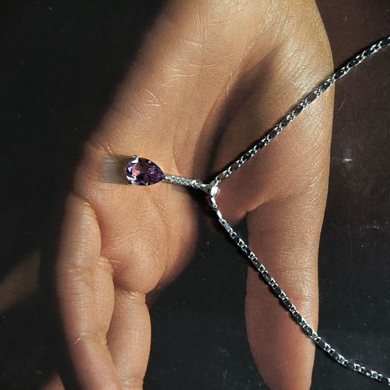 Срібна підвіска з аметистом 1.81ct