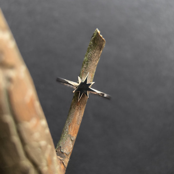 Silver ring without stones