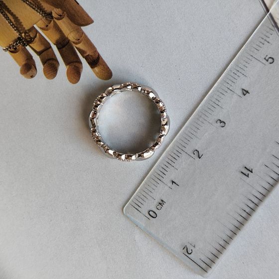 Silver Ring with Fianites