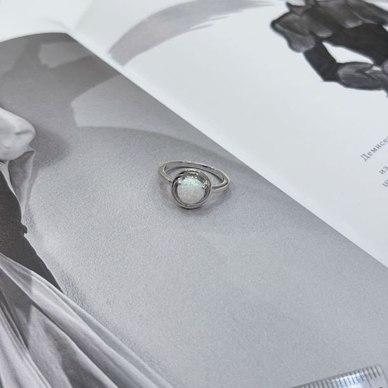 Срібна каблучка з опалом 0.906ct