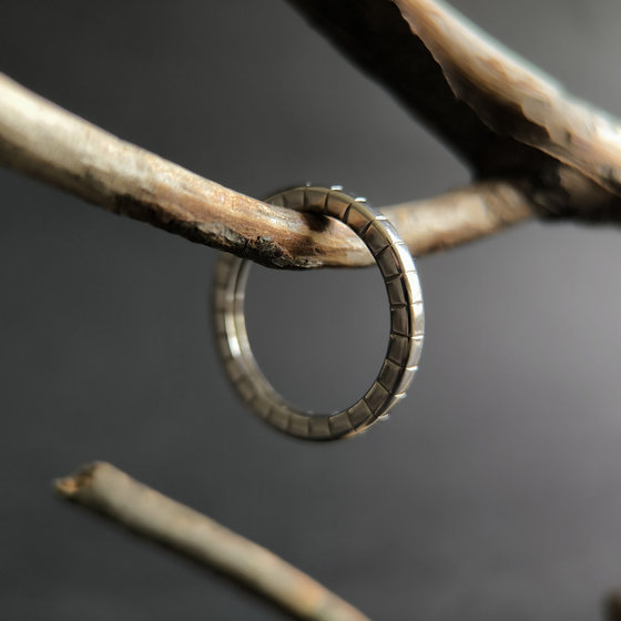 Silver ring without stones