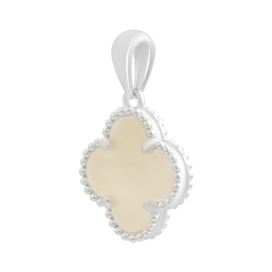 Silver pendant with mother-of-pearl