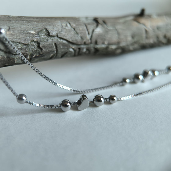 Silver bracelet without stones