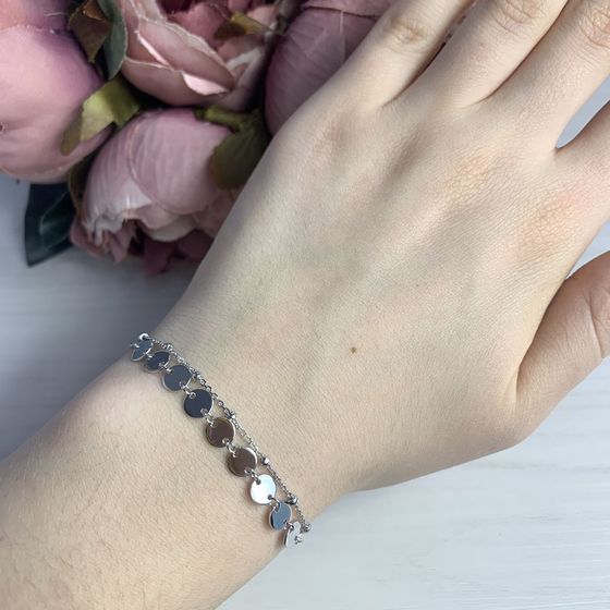 Silver bracelet without stones