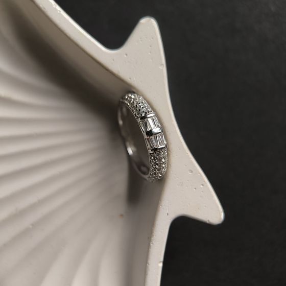 Silver Ring with Fianites