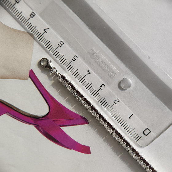 Срібний браслет з гранатом 4,35 карата