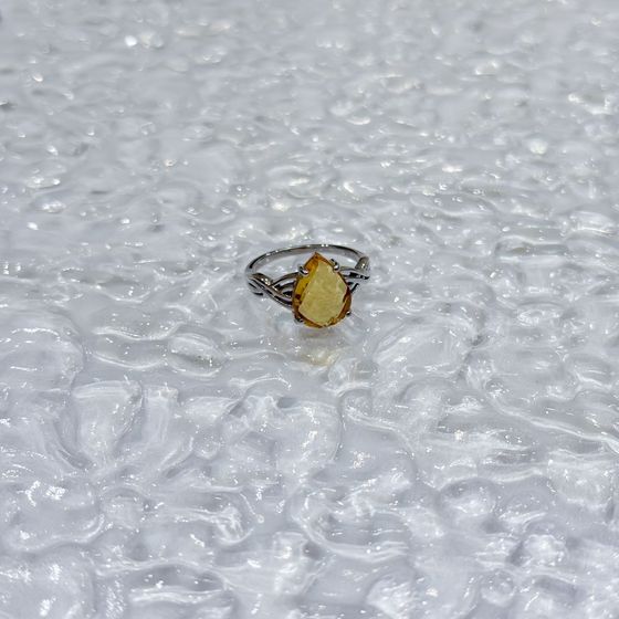 Срібна каблучка з цитрином nano 3.05ct