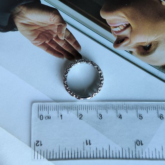 Silver ring without stones