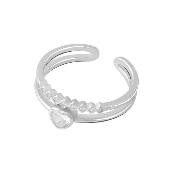 Silver Ring with Fianites