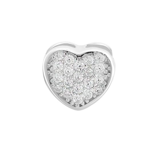Silver pendant with phianites