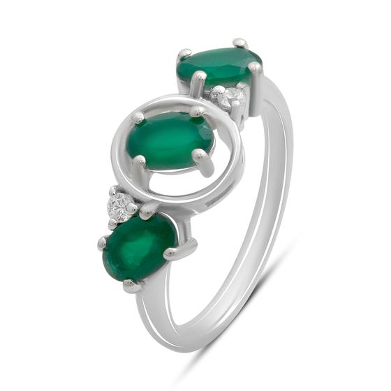 Срібна каблучка з агатом 1.388ct