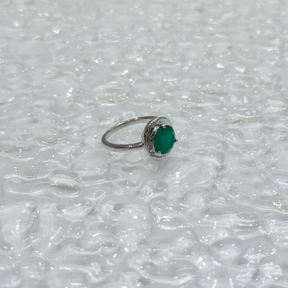 Серебряное кольцо с агатом 1.8ct