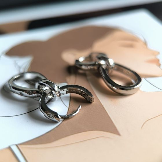 Срібні сережки з фіанітами