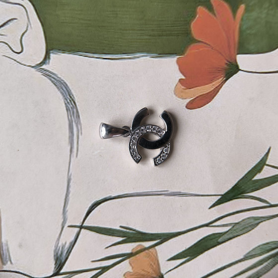 Silver pendant with cubic zirconia 0.12ct