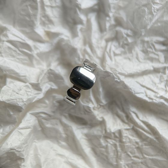 Silver ring without stones