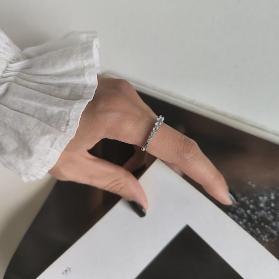 Silver Ring with Fianites