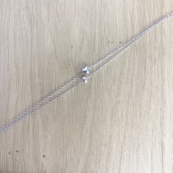 Silver bracelet without stones