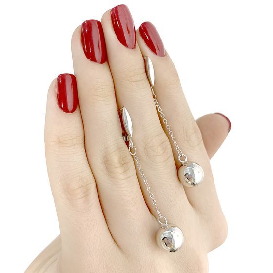 Silver earrings without stones
