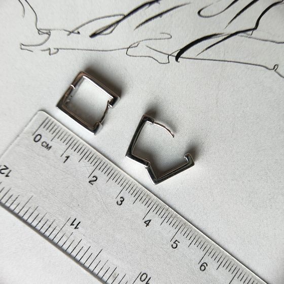 Silver Earrings with Fianites